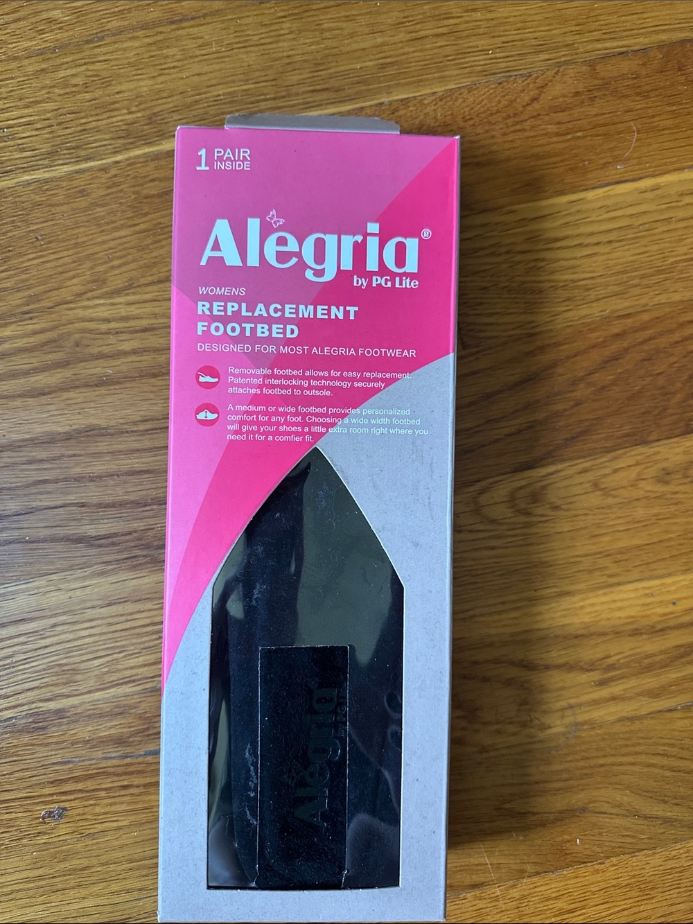 Alegria Women's Replacement Footbed - Pink and Black